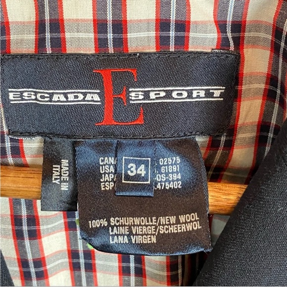 NWOT Escada Sport New Wool Womens Blazer - Picture 3 of 6